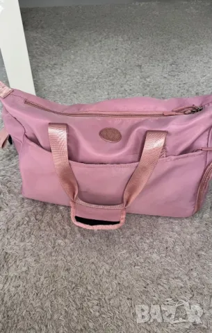 Сак Adidas Kipling Розово pink fitness gym bag playboy Nike dkny , снимка 3 - Чанти - 49931237