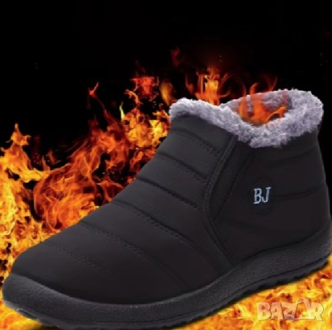 Мъжки  зимни боти с дебела плюшена подплата 43, снимка 2 - Мъжки ботуши - 52649956