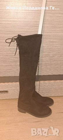 Зимни ботуши тип чизми, снимка 10 - Дамски ботуши - 52435650