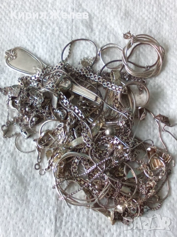 100 грама сребърни накити за поправка за реставрация за части или материал 15277, снимка 8 - Колиета, медальони, синджири - 53052915