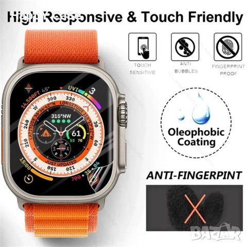 Apple Watch SE 2022 40mm. / Мек фолио протектор за екран, снимка 6 - Смарт гривни - 41083246