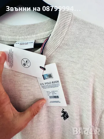 Мъжка Памучна Блуза Пуловер U.S. Polo ASSN, снимка 8 - Пуловери - 55770481