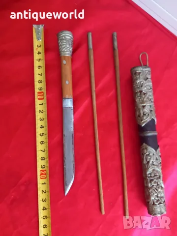  TROUSSE, Китайски Нож ,Комплект за Хранене, снимка 4 - Антикварни и старинни предмети - 55747155