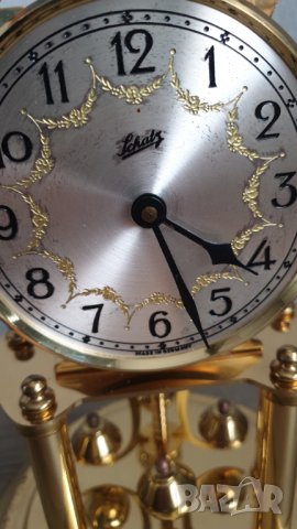 Голям немски настолен кварцов часовник с колба Schatz, снимка 5 - Антикварни и старинни предмети - 44230002