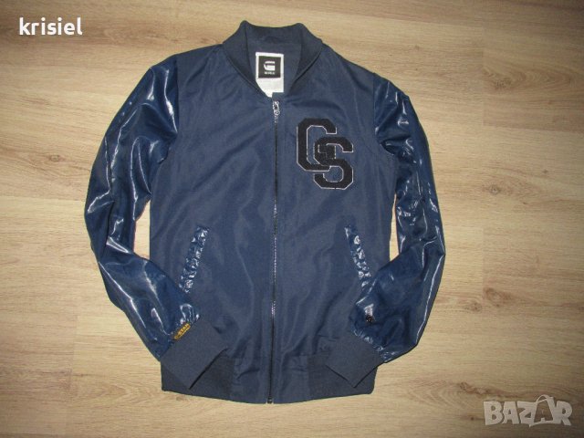 ОРИГИНАЛНО Мъжко( юношеско) яке G-Star-- S номер /G-STAR BASEBALL bomber jasket, снимка 5 - Якета - 42519014