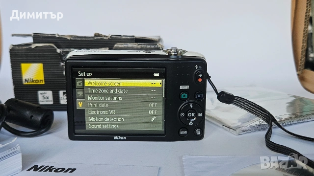 дигитален фотоапарат Nikon Coolpix L25 10mp digital photo camera 5x wide zoom , снимка 3 - Фотоапарати - 53411359