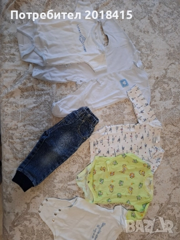 Лот бебешки дрешки, от 0-3 и от 3-6 месеца , снимка 4 - Комплекти за бебе - 51585346