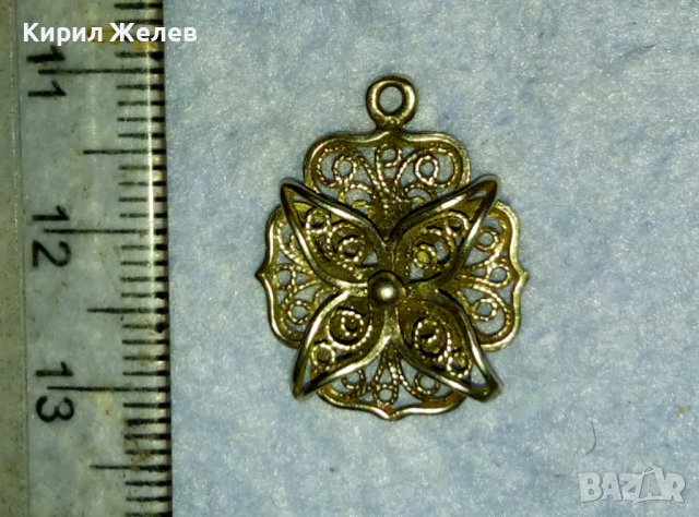ВЕЛИКОЛЕПЕН ФЛОРАЛЕН ФИЛИГРАНЕН СРЕБЪРЕН РЕТРО МЕДАЛЬОН СРЕБРО 925 РЪЧНА МАЙСТОРСКА ИЗРАБОТКА 39972, снимка 6 - Антикварни и старинни предмети - 42466399