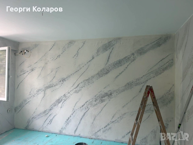 Шпакловка и боядисване стени и тавани, декоративни мазилки, гипсокартон, снимка 7 - Бояджийски услуги - 52146774