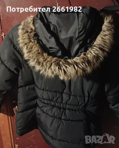 Детско зимно черно яке на ЗАРА, снимка 3 - Детски якета и елеци - 48089596