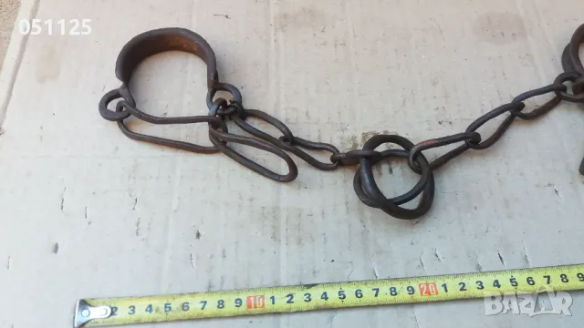 масивни ковани възрожденски окови, белезници, пранги , снимка 3 - Антикварни и старинни предмети - 47906637