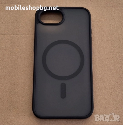 iPhone 16e калъф гръб MagSafe черен матов