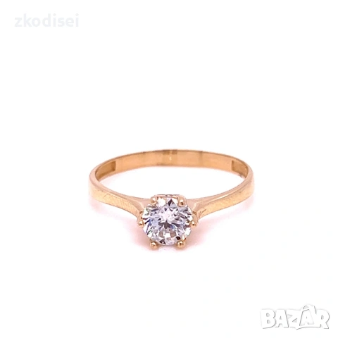 Златен дамски пръстен 1,78гр. размер:58 14кр. проба:585 модел:37695-6