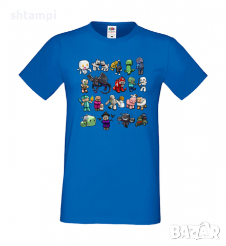 Мъжка тениска майнкрафт Minecraft 8,Minecraft,Игра,Забавление,подарък,Изненада,Рожден Ден., снимка 4 - Тениски - 36496390