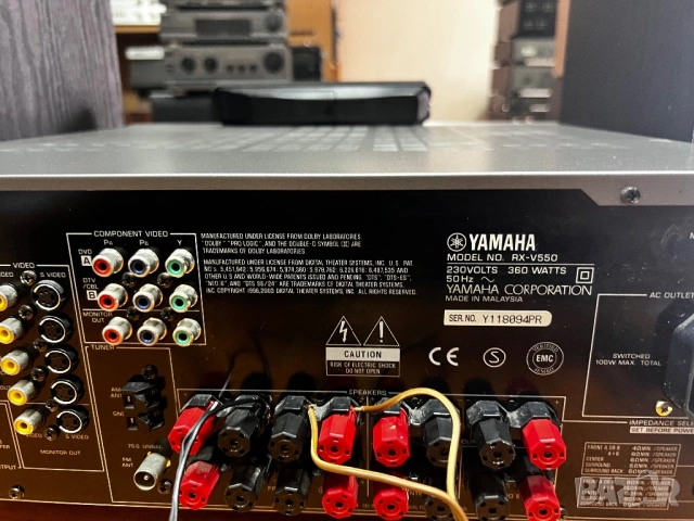 YAMAHA RX-V550&NS-G30mklll , снимка 11 - Ресийвъри, усилватели, смесителни пултове - 53757621