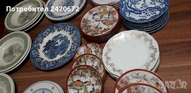 Чинии английски  ,баварски  и японски  костен  порцеан, снимка 1