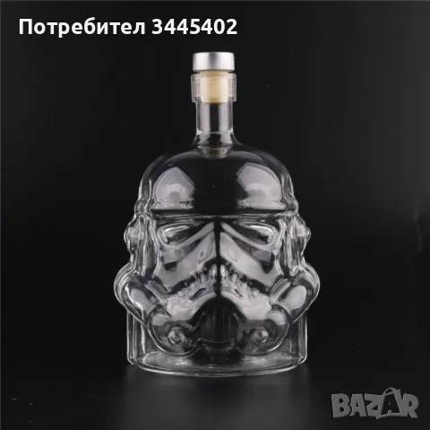 Стъклена бутилка шише Star Wars Stormtrooper - Стар уорс Артикул, снимка 7 - Други стоки за дома - 47938749