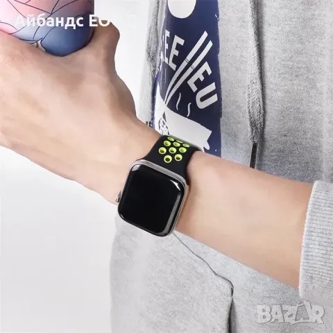 Силиконови каишки Nike за Apple Watch ULTRA/SE/10/9/8/7/6/5, снимка 5 - Каишки за часовници - 49415273