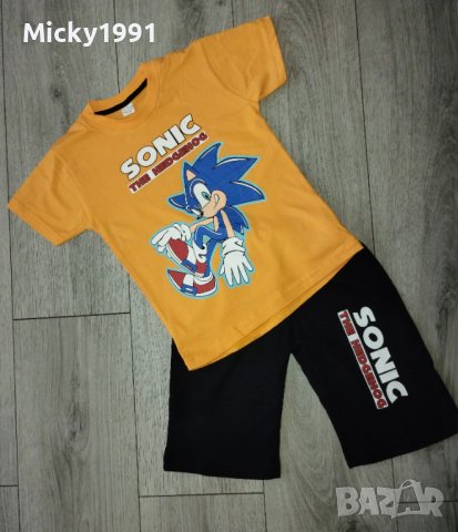 Комплект Sonic the hedgehog Соник, снимка 2 - Детски тениски и потници - 41902879