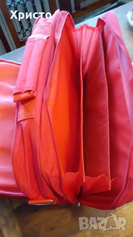 сак чанта червена с презрамка, стабилна и надеждна, снимка 9 - Сакове - 33782666