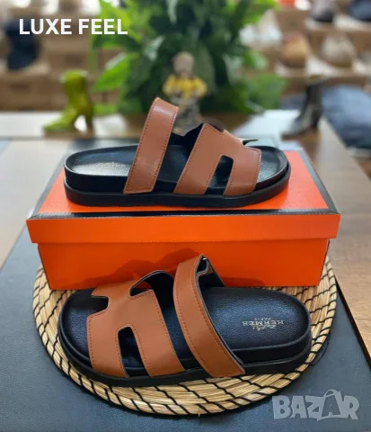 Hermes 🤍 Дамски Чехли 36-41, снимка 4 - Чехли - 55782286