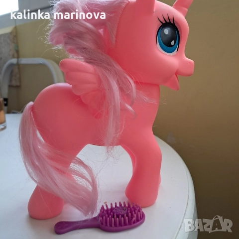 пони -барби; голямо розово и ниско с коса, снимка 3 - Кукли - 52857805