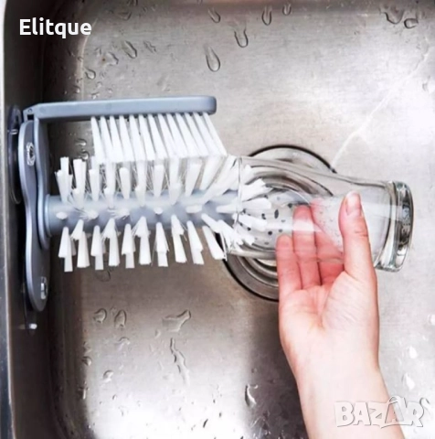 Четка за почистване за мивка Уред за почистване на стъклени чаши /буркани   Размер: Около четката  1, снимка 2 - Други стоки за дома - 52862509