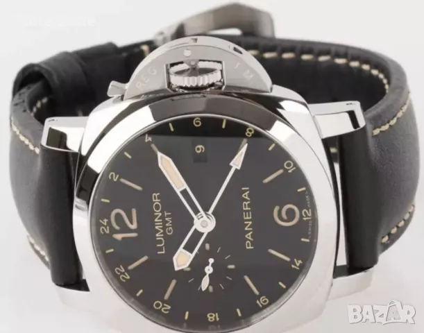 Panerai Luminor 1950 3 Days GMT 44mm Steel Black Dial Automatic Различни Варианти, снимка 7 - Мъжки - 48009872