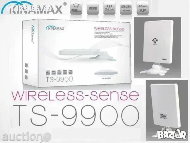 МОЩНА WIFI антена Kinamax Ts-9900, 5800mW, 58dBi, снимка 2 - Рутери - 50786648