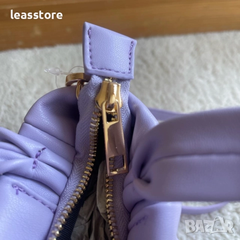 Малка дамска чанта ZARA цвят Лавандулово лилаво, снимка 6 - Чанти - 52594073