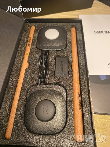 Комплект електрически въздушни барабани AeroBand PocketDrum 2 Max, с палки , снимка 3 - Ударни инструменти - 53628223