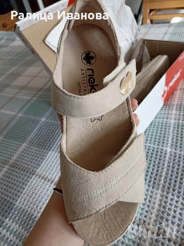 Дамски сандали Rieker 37 номер, снимка 2 - Сандали - 53130641