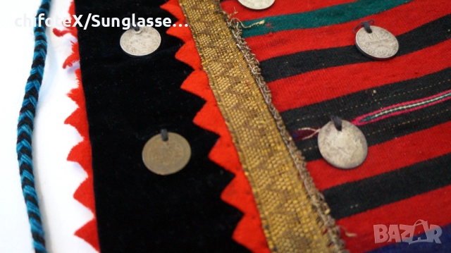 Автентична народна носия украсена с монети преди Осовобождението и до 1913г, снимка 12 - Антикварни и старинни предмети - 52944804