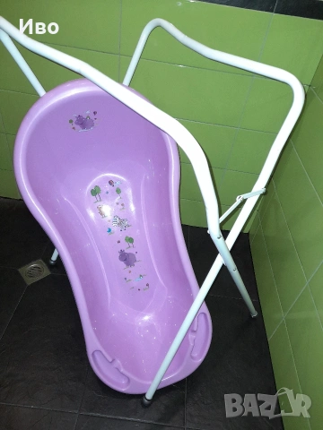 Бебешко корито/вана за къпане(100см.) "HippoFarm" със стойка., снимка 3 - За банята - 53761963
