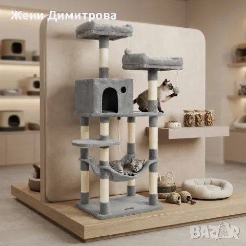 Драскалки за котки 143 см и 206 см различни цветове, снимка 2 - За котки - 55770559