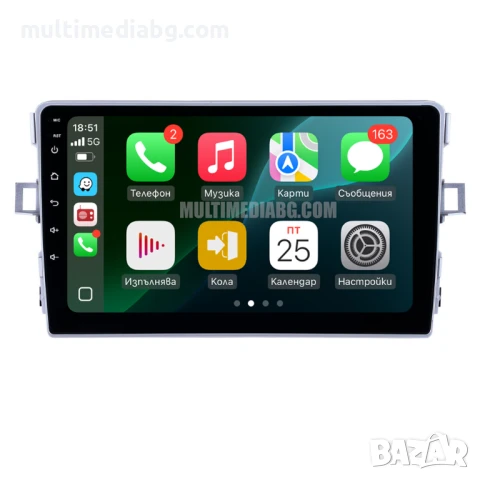 Toyota Corolla 2007 - 2011 Мултимедия Навигация Android