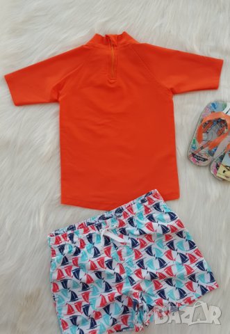 Детски бански 3-4 години - шорти, плажна блуза и чехли, снимка 9 - Детско бельо и бански  - 41780217