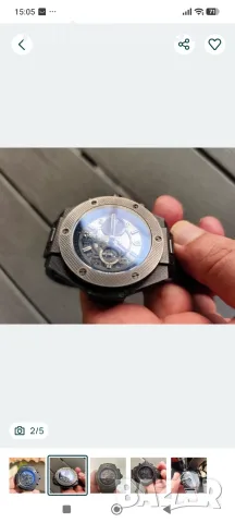 HUBLOT big bang carbon!, снимка 2 - Мъжки - 56163934