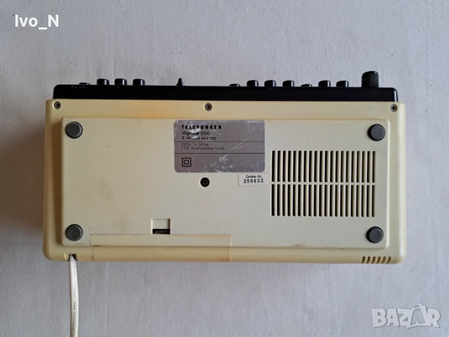 Ретро радио часовник Telefunken digital 200., снимка 6 - Радиокасетофони, транзистори - 53324872