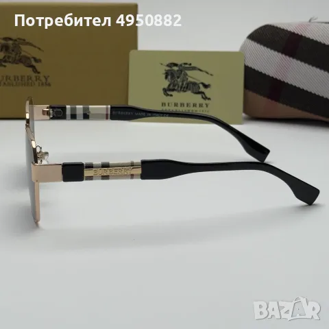 Слънчеви очила Burberry Gold Edition нови, унисекс, метална рамка, черни лещи, снимка 5 - Слънчеви и диоптрични очила - 56160945