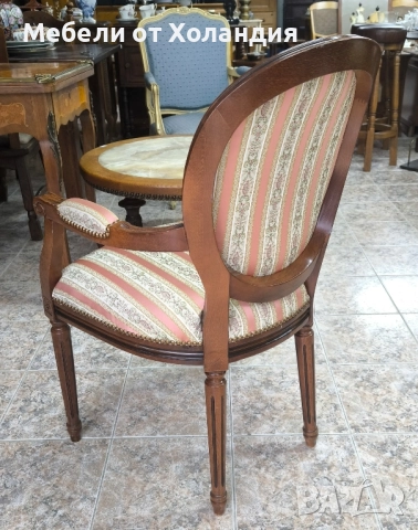 Кресло Луи XVI "медальон", снимка 3 - Дивани и мека мебел - 52377792