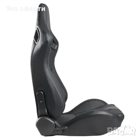 Спортни седалки за МПС - 1053 - черни с бял конец, снимка 2 - Аксесоари и консумативи - 48677661