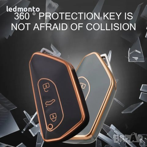 Калъф  Автомобилен Ключ с TPU Калъф за VW Golf 8, Skoda Octavia A8  Seat Leon Mk4, снимка 4 - Аксесоари и консумативи - 42655540