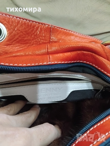 Jenny Vera piele Дамска чанта в три цвята от естественна кожа, снимка 3 - Чанти - 52915080