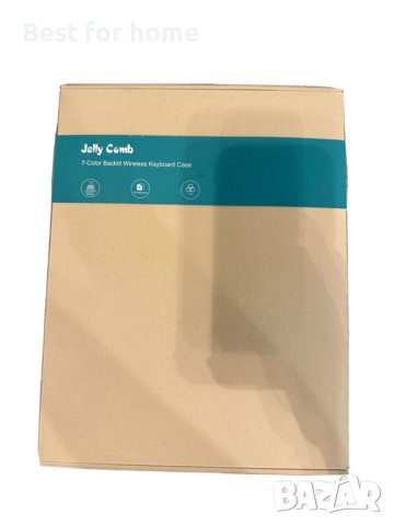 Jelly Comb 7-цветен калъф с безжична клавиатура с подсветка, снимка 2 - Друга електроника - 41739554