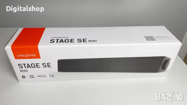 Creative Stage SE mini саундбар, USB-C, Bluetooth, Черен/12 м.г., снимка 1