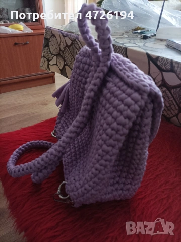 раница ръчно плетена, снимка 3 - Раници - 53316819