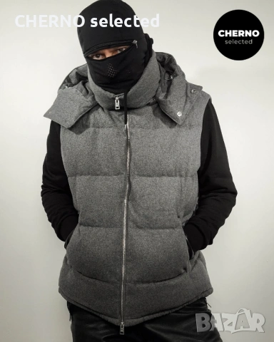 Мъжки пухен елек с качулка MANGO Hooded Puffer Vest – размер XXL, снимка 7 - Якета - 53772970