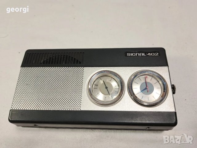 ретро съветско радио транзистор Signal tento 402 , снимка 8 - Радиокасетофони, транзистори - 47959611