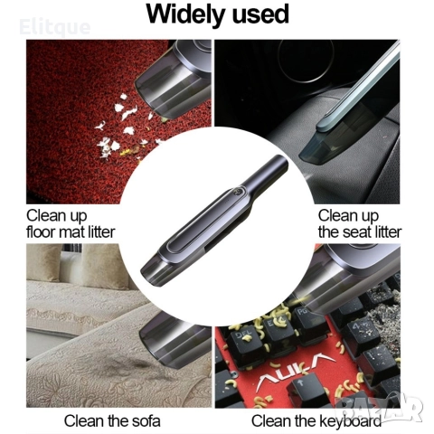 Портативна ръчна прахосмукачка за автомобил, снимка 7 - Прахосмукачки - 52798093